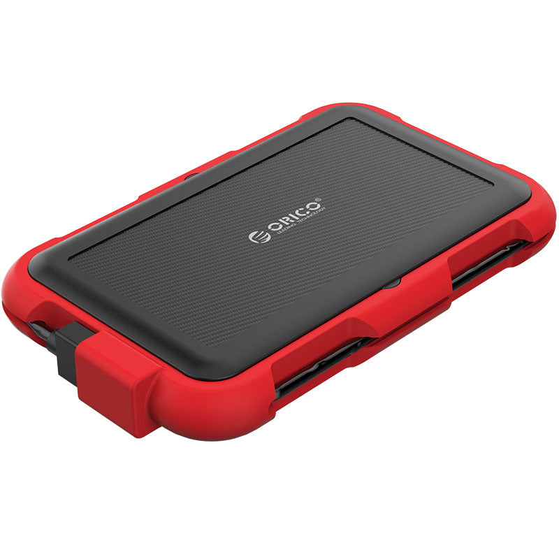 ORICO 2799U3 2.5 inch Triple-Protection HDD Enclosure Solid State Hard Driver Box IP64 Waterproof Silicone Hard Disk Case Support 5Gbps Transmission/Auto Sleep Function