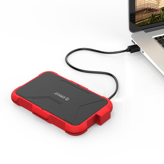 ORICO 2769U3 Auto Sleep 2.5 inch HDD External Enclosure Solid State Mechanical Hard Driver Protector IP64 Waterproof Silicone Hard Disk Case Support 5Gbps Transmission