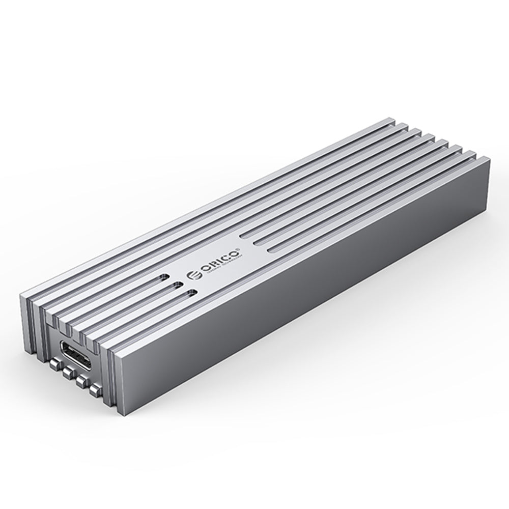 Uniqkart-FV35C3-G2 Aluminum Alloy M.2 NVMe SSD Case 10Gbps High Speed PC Laptop External Hard Drive Enclosure Case - Silver
