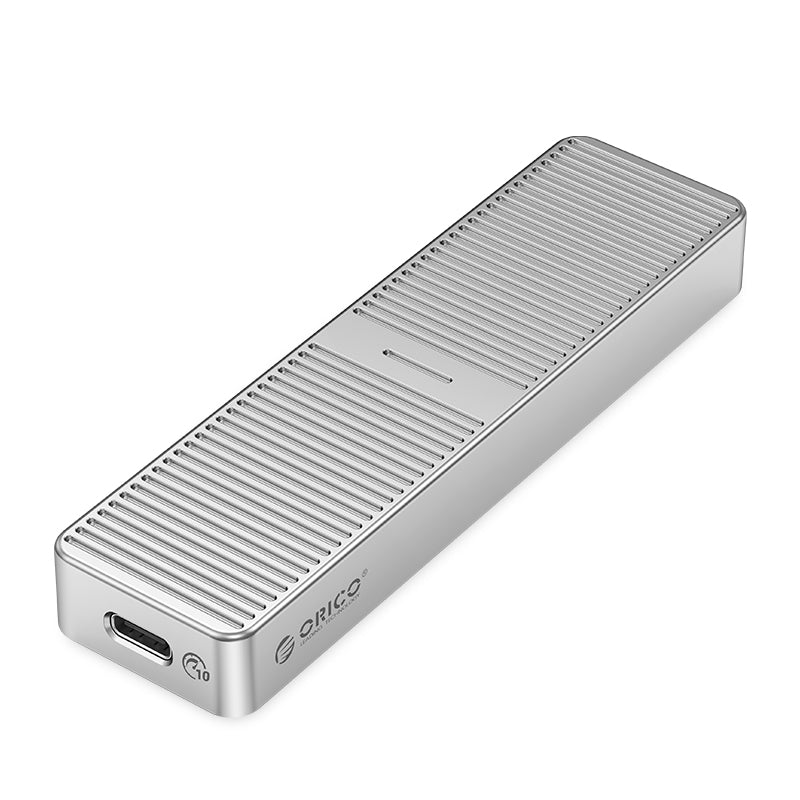 Uniqkart-M231C3 6Gbps M.2 SATA SSD Case Aluminum Alloy Hard Drive Enclosure PC External Hard Disk Case - Silver