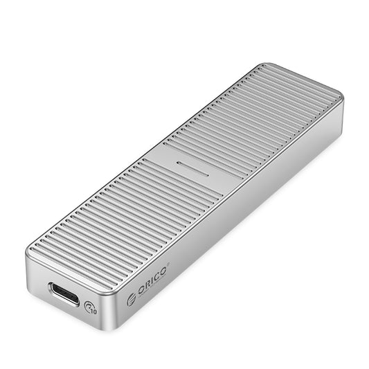 Uniqkart-M231C3 6Gbps M.2 SATA SSD Case Aluminum Alloy Hard Drive Enclosure PC External Hard Disk Case - Silver