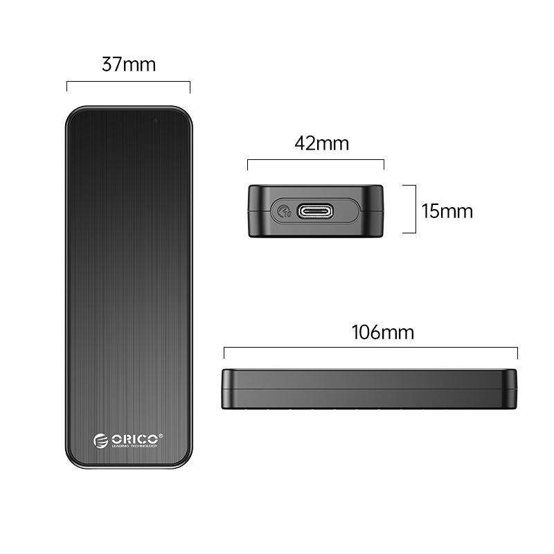 Uniqkart-HM2-G2 M.2 NVMe SSD Case 10Gbps High Speed Hard Drive Enclosure External Hard Disk Case