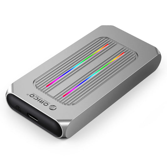 Uniqkart-M2R1-G2 M.2 NVMe SSD Case RGB Light Design 10Gbps Hard Drive Enclosure Laptop External Hard Disk Case