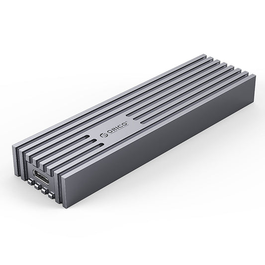 Uniqkart-M231C3 6Gbps SSD Case Aluminum Alloy M.2 SATA Hard Drive Enclosure Computer External Hard Disk Case - Grey