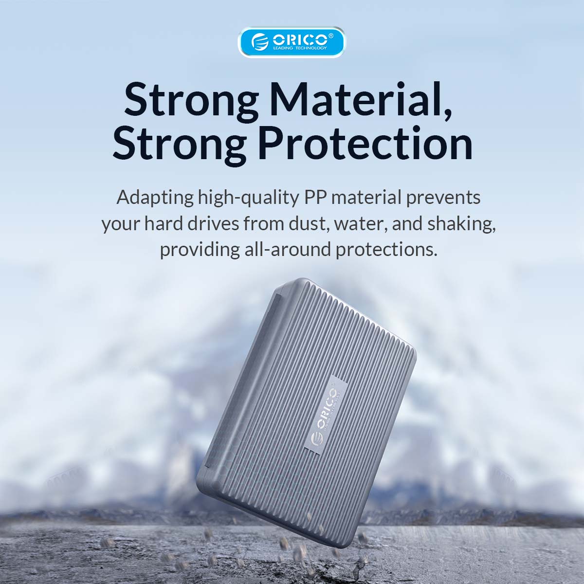 ORICO PHA35 3.5&quot; Hard Drive Case Portable Hard Drive Disk Protective Box for 3.5 Inch HDD Waterproof Dust-proof Storage Box