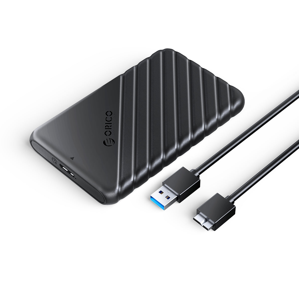 ORICO 25PW1-U3 5Gbps Transmission Micro-B 2.5&quot; External Storage HDD Enclosure SATA HDD SSD Hard Drive Enclosure Support 6TB - Black