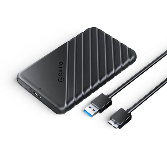 ORICO 25PW1-U3 5Gbps Transmission Micro-B 2.5&quot; External Storage HDD Enclosure SATA HDD SSD Hard Drive Enclosure Support 6TB - Black