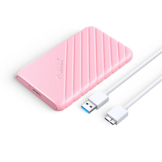 ORICO 25PW1-U3 5Gbps Transmission Micro-B 2.5&quot; External Storage HDD Enclosure SATA HDD SSD Hard Drive Enclosure Support 6TB - Pink