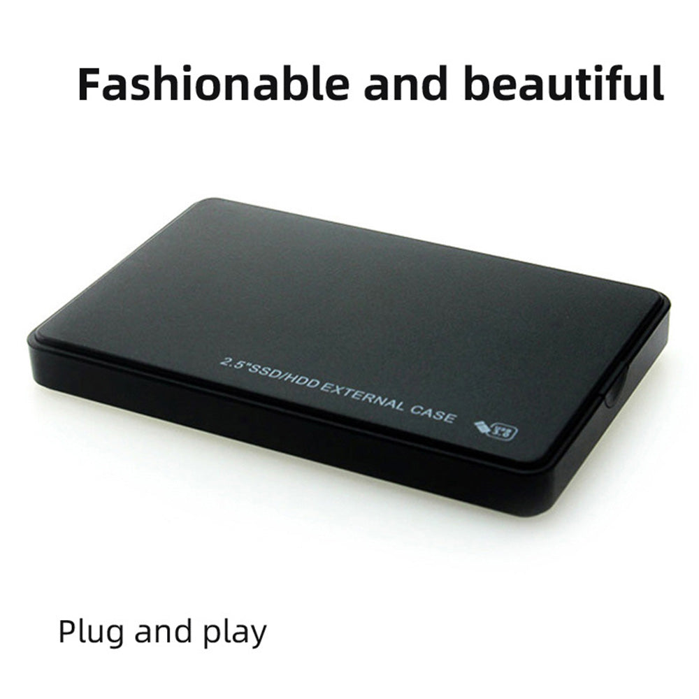 U25 2.5 inch SSD USB3.0 External Hard Drive Enclosure Hard Disk Box Compatible with 2.5-inch SATA Hard Disk - Blue