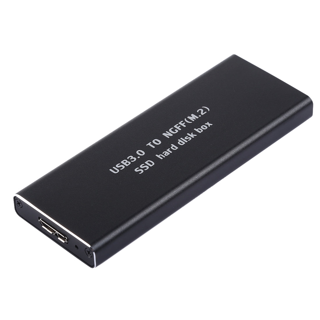 USB 3.0 to NGFF M.2 SSD Aluminum Alloy 6Gbps Solid State Drive - Black