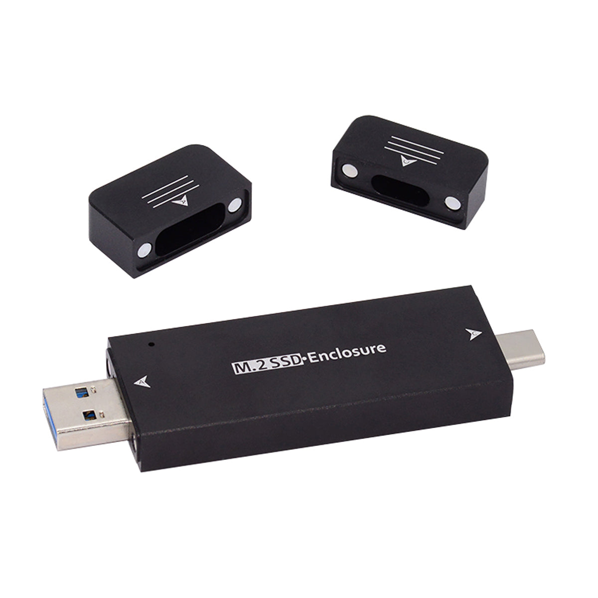 UC-057 Type-C &amp; USB3.0 to NVME M-Key M.2 NGFF SATA SSD PCBA Case 2230 / 2242mm Adapter RTL9210B Chipset