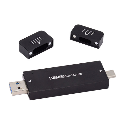 UC-057 Type-C &amp; USB3.0 to NVME M-Key M.2 NGFF SATA SSD PCBA Case 2230 / 2242mm Adapter RTL9210B Chipset