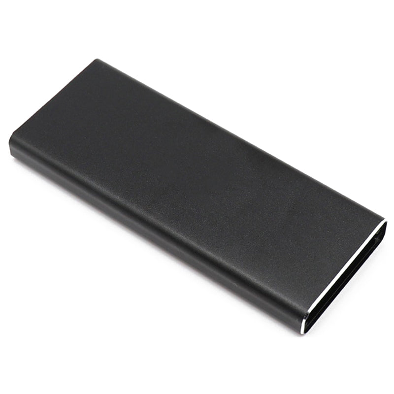 Hard Drive Enclosure USB 3.0 to NGFF M.2 6Gbps Aluminum External HDD SSD Hard Drive Case External Enclosure Container for Windows Mac - Black