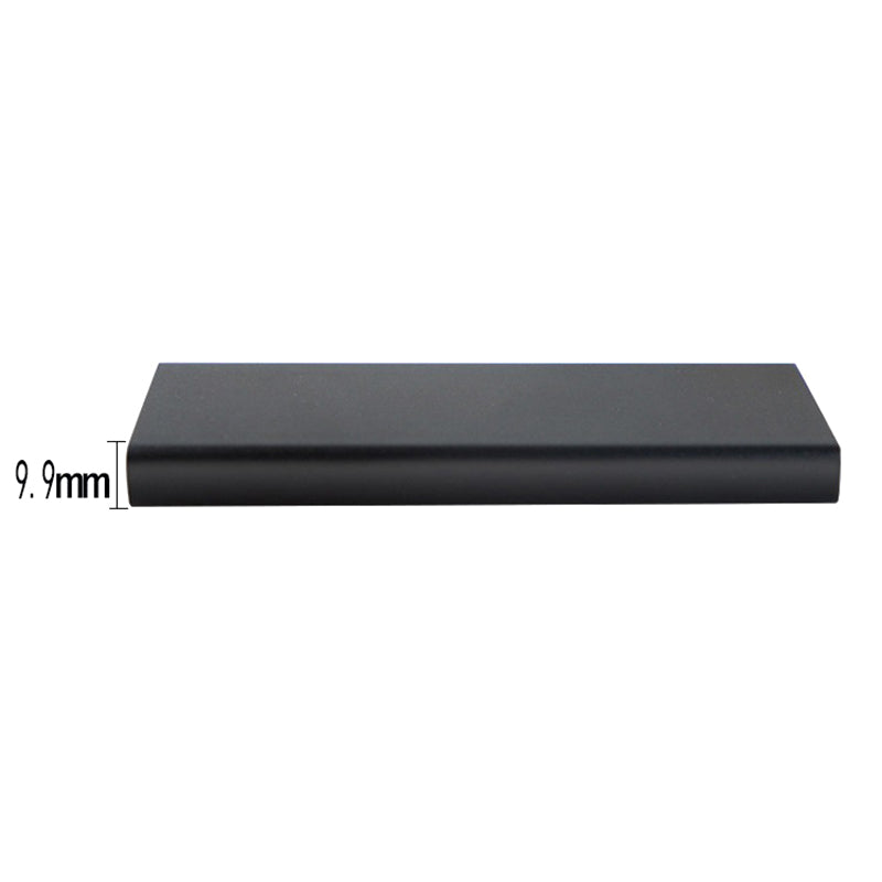 Hard Drive Enclosure USB 3.0 to NGFF M.2 6Gbps Aluminum External HDD SSD Hard Drive Case External Enclosure Container for Windows Mac - Black