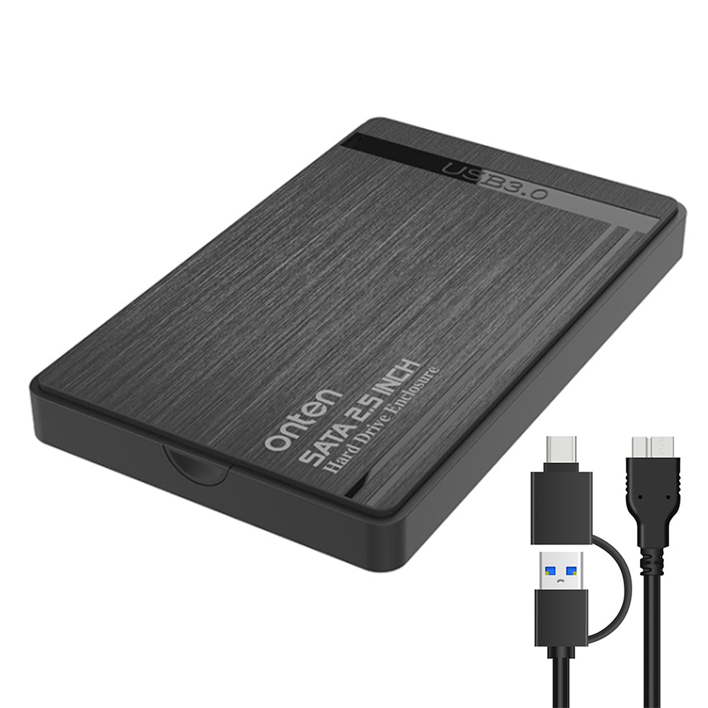 Uniqkart UHD1 2.5-inch External Hard Drive Enclosure with 2-in-1 Cable USB3.0 SATA 2.5 inch Enclosure Hard Disk Case