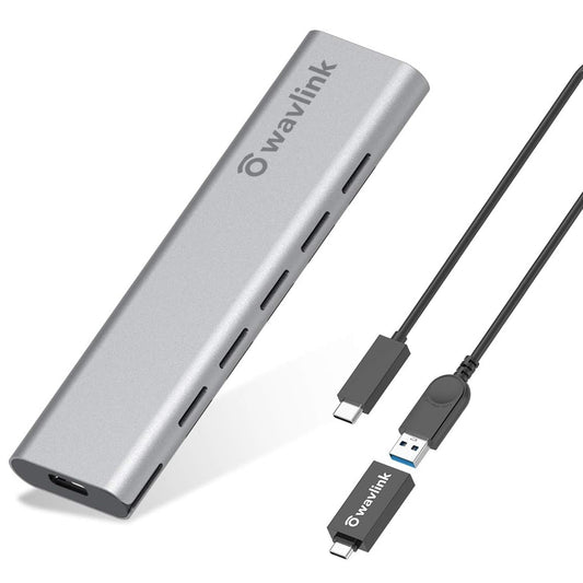 Uniqkart ST338C For NVMe PCIE UASP M Key NGFF SATA USB-C M2 SSD Enclosure M.2 to USB 3.1 Gen 2 NVMe SSD Enclosure Adapter