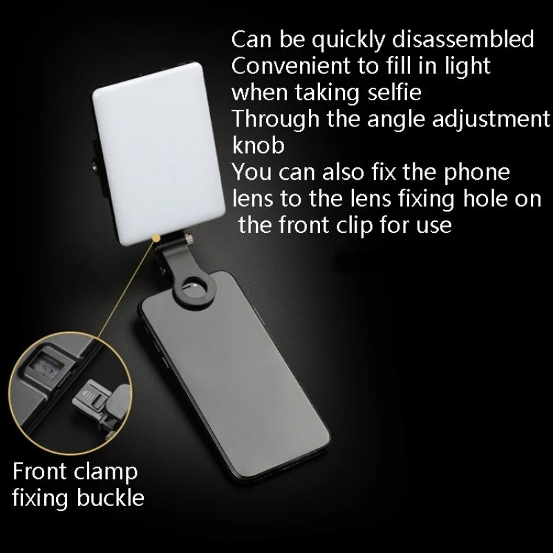 FB FB-SL-60AI Laptops Fill Light Mobile Phone Mini Selfie Light LED Video Light for Live-streaming Online Conference
