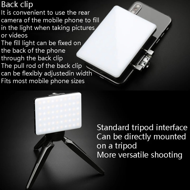 FB FB-SL-60AI Laptops Fill Light Mobile Phone Mini Selfie Light LED Video Light for Live-streaming Online Conference