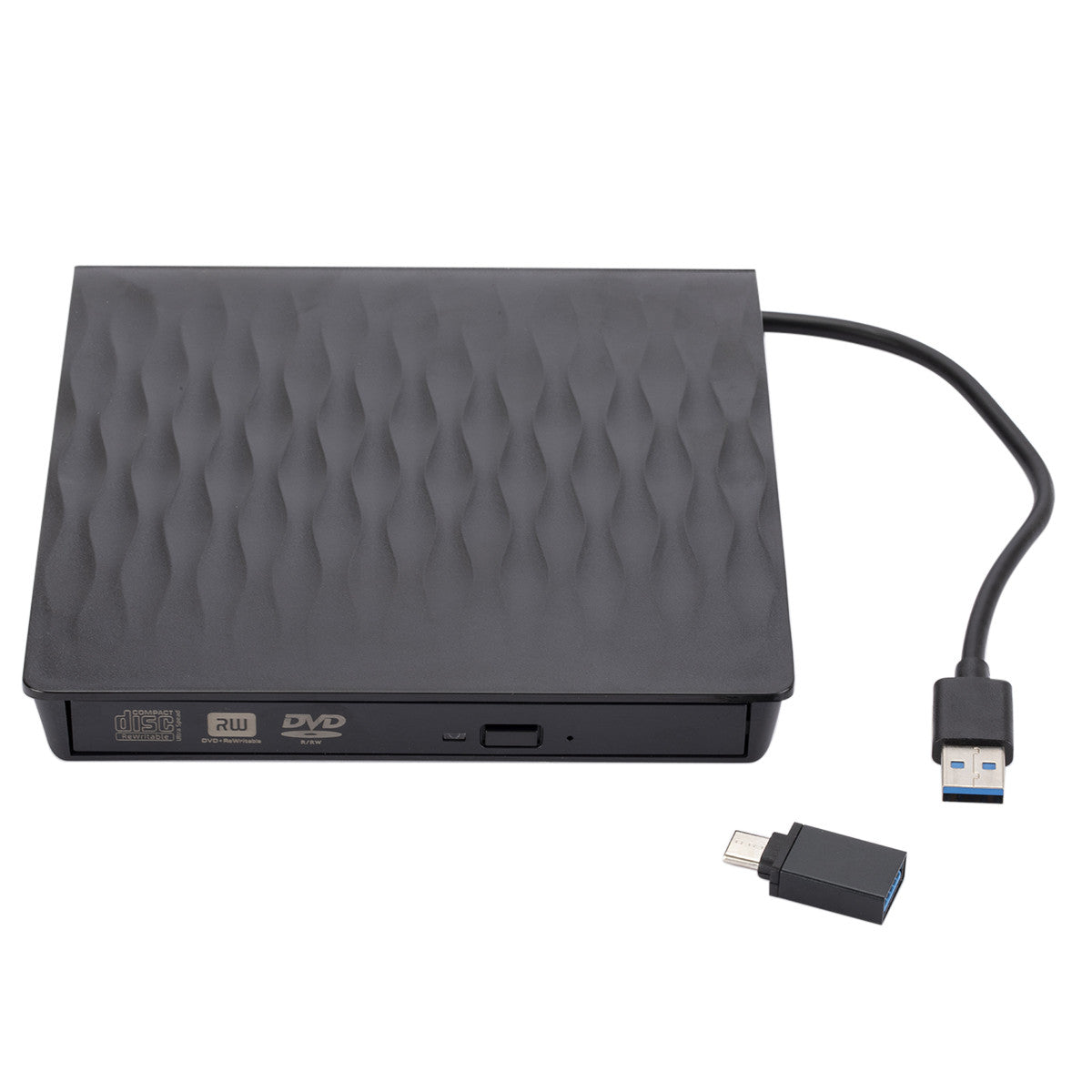 0310 USB3.0 External CD Drive Portable DVD ROM Burner Ultra-thin External ODD &amp; HDD Device for Laptop Desktop Computer