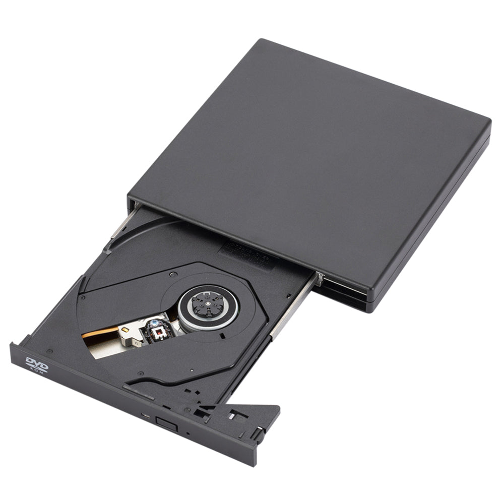 033 External 8x DVD CD Drive USB 2.0 Portable CD DVD Drive Rewriter Burner Writer Compatible with Laptop Desktop PC