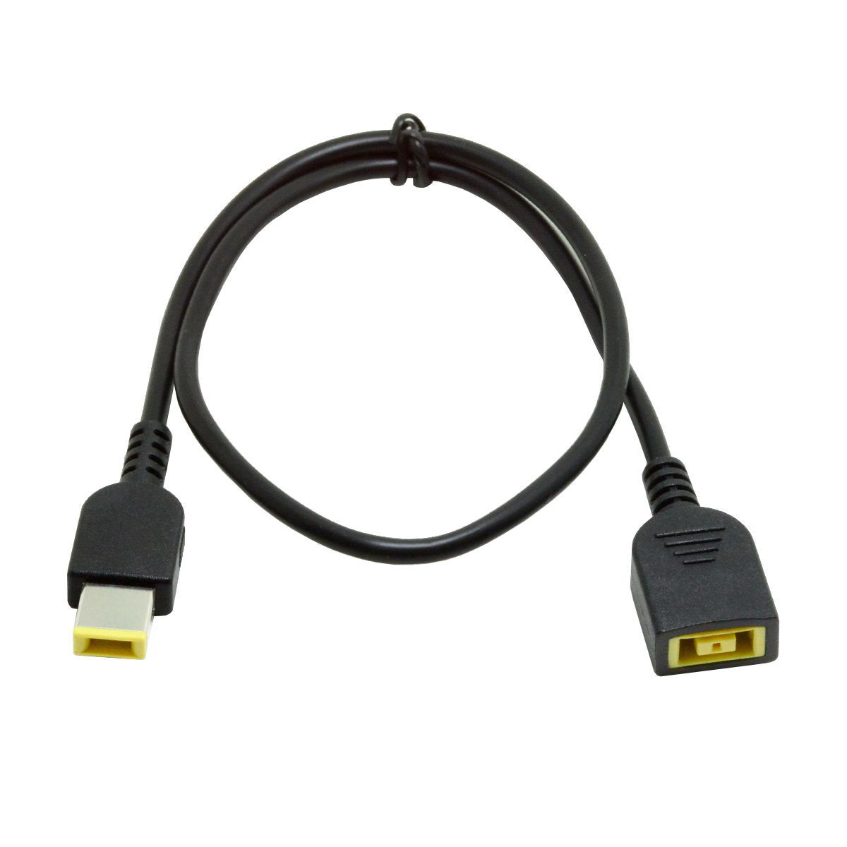 PW-006 0.5m Rectangle 11.0x4.5mm Male to Female Extension Power Plug Charge Cable for Lenovo ThinkPad X1 Carbon