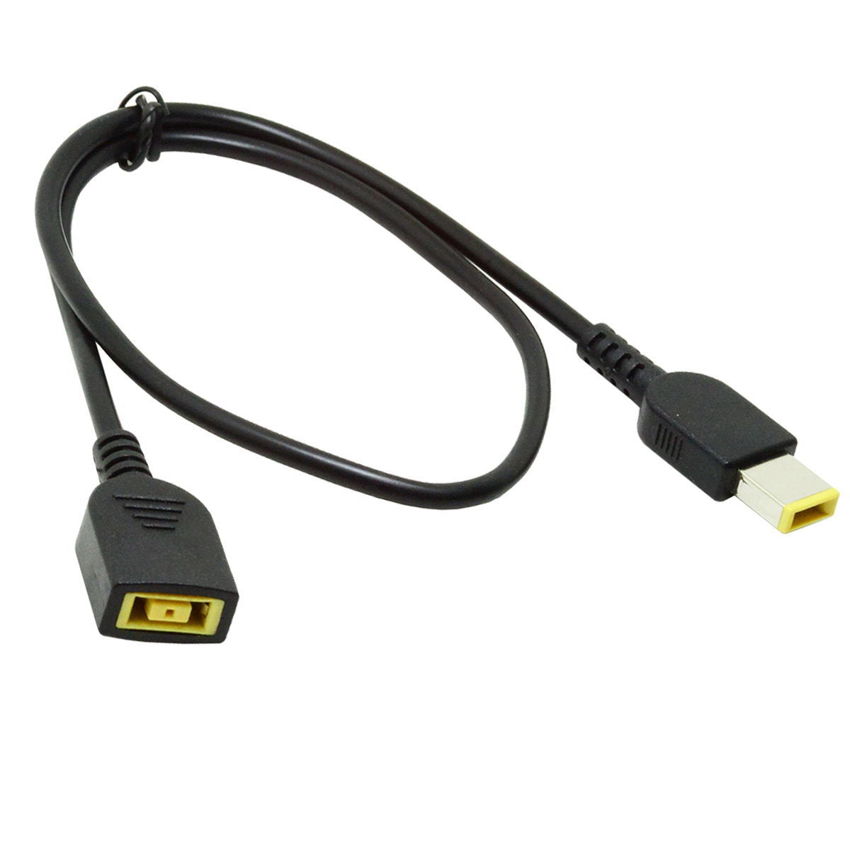 PW-006 0.5m Rectangle 11.0x4.5mm Male to Female Extension Power Plug Charge Cable for Lenovo ThinkPad X1 Carbon