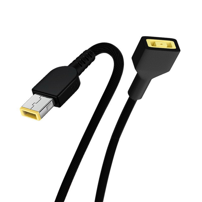 PW-006 0.5m Rectangle 11.0x4.5mm Male to Female Extension Power Plug Charge Cable for Lenovo ThinkPad X1 Carbon