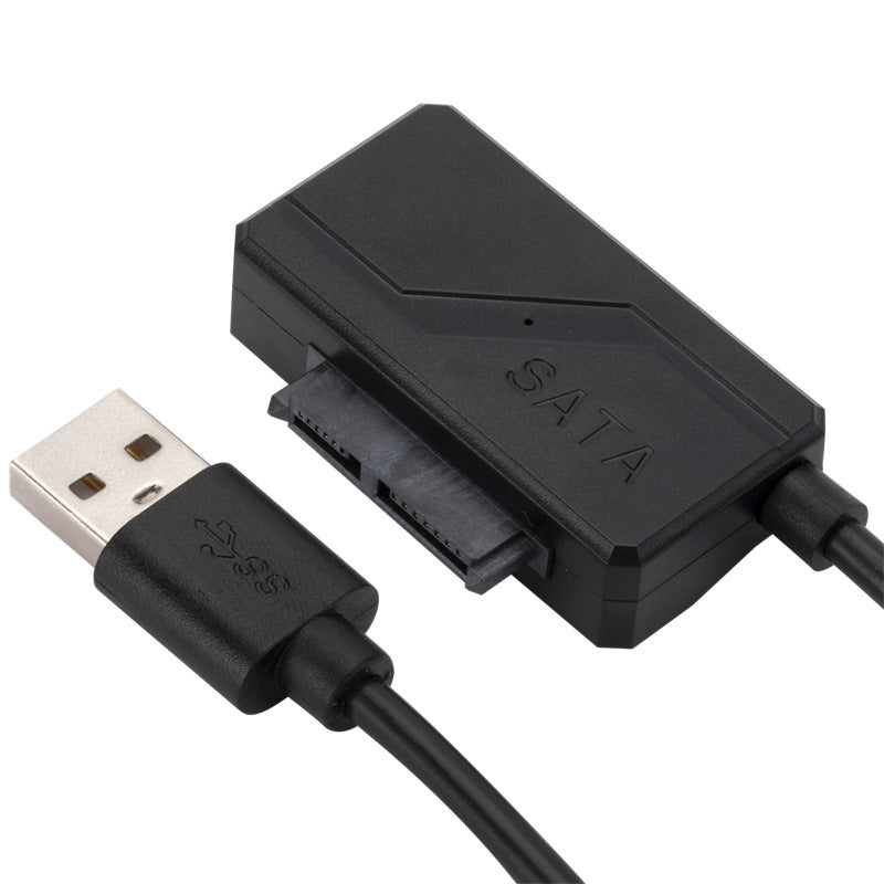 USB Optical Drive Data Cable USB to SATA 6+7Pin Slimline Notebook Optical Drive Cable USB2.0 Optical Disc Drive Cable