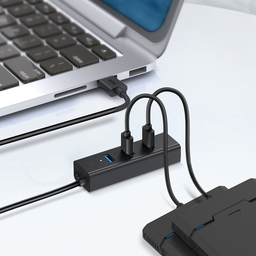 1.5m Slim 4 Port USB2.0 Hub Adapter High Speed Portable Docking Station for PC Windows MacBook Laptop Accessories Splitter