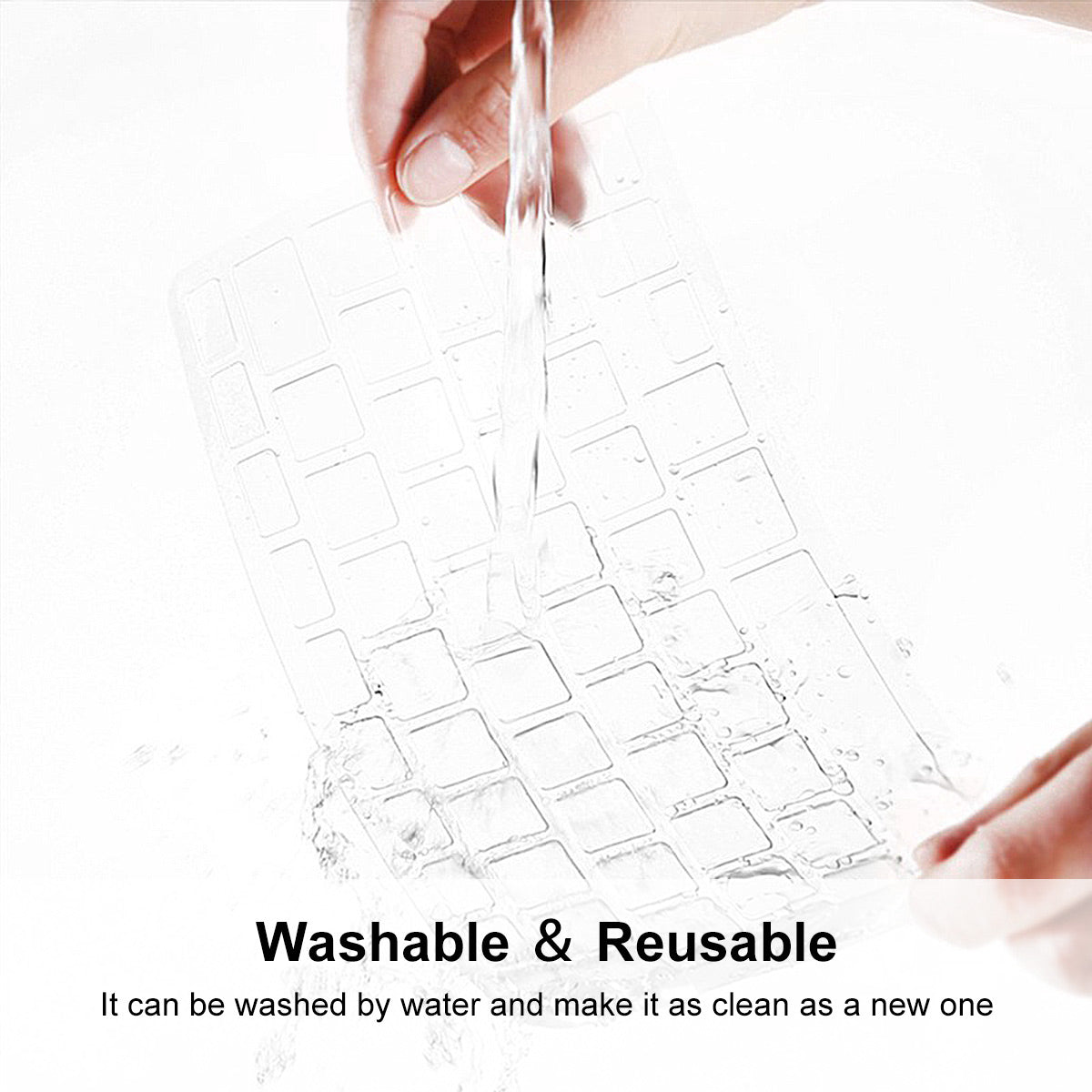 Keyboard Cover Soft TPU Keyboard Protector for EU Version MacBook Pro 14 inch (A2442) / Pro 16 inch (A2485) / Air 15 inch (2023) A2941 / 13 inch (2022) (A2681)