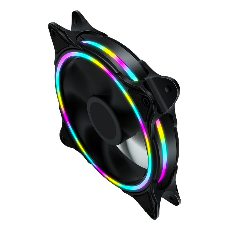 Computer Case Fan 120mm Cooling Case Fan Low Noise Computer Fans 12V Heat Radiation Solution for PC Case - Multi-color