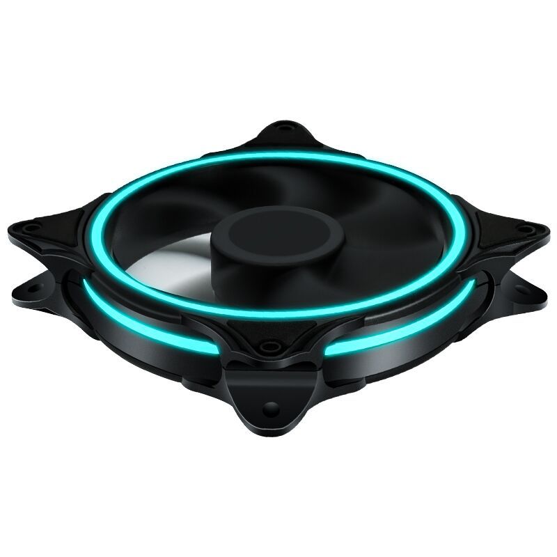 Computer Case Fan 120mm Cooling Case Fan Low Noise Computer Fans 12V Heat Radiation Solution for PC Case - Blue