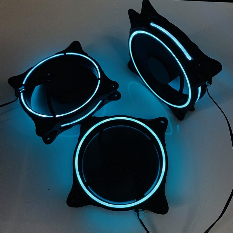 Computer Case Fan 120mm Cooling Case Fan Low Noise Computer Fans 12V Heat Radiation Solution for PC Case - Blue