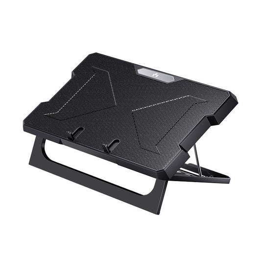 MCHOSE CR169 Laptop Cooler Cooling Pad Portable Height Adjustable Laptop Cooling Fan Stand Holder Riser Compatible with MacBook Air Pro Dell HP Laptop Notebook Under 18inch