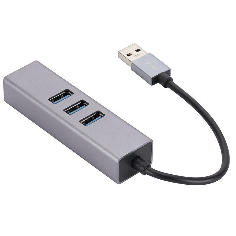 USB-A to RJ45 Ethernet+3xUSB 3.0 Ports Adapter USB 3.0 to 10 / 100 / 1000Mbps Network LAN Cable Converter