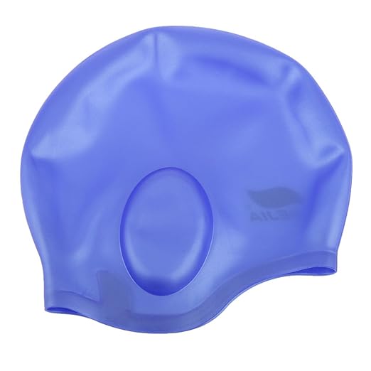 Imported Adult Waterproof Silicone Swim Cap Flexible Elasticity Swimming Hat