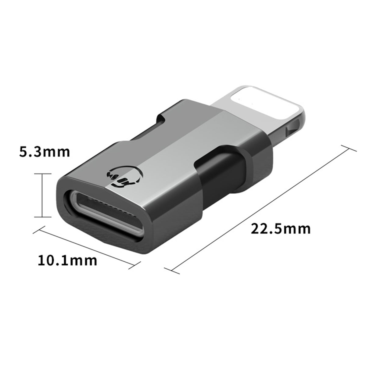 USB C to OTG Lightning Adapter for iPhone Support Data Transmission Connect Charger Connector Cable Converter Wireless Microphone Adapter - Gold