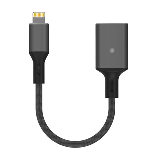 Apple Lightning to USB Cable Adapter OTG Converter for iPhone/iPad to Connect Card Reader/USB Flash Drive/U Disk/Keyboard/Mouse - Dark Grey