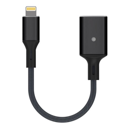 Apple Lightning to USB Cable Adapter OTG Converter for iPhone/iPad to Connect Card Reader/USB Flash Drive/U Disk/Keyboard/Mouse - Black
