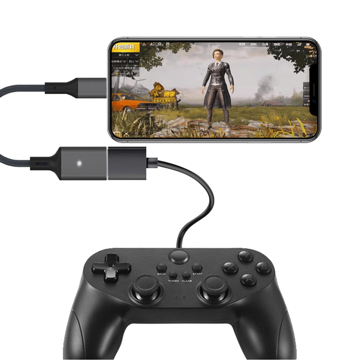 Apple Lightning to USB Cable Adapter OTG Converter for iPhone/iPad to Connect Card Reader/USB Flash Drive/U Disk/Keyboard/Mouse - Black