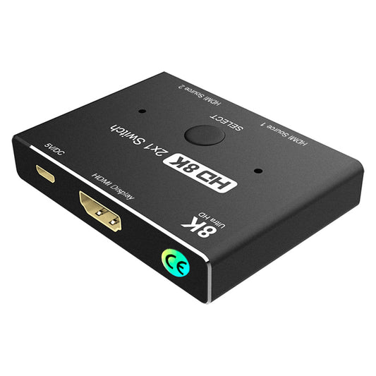 HD-015 HDMI 2.1 Ultra HD 8K 4K High Speed 48Gbps Switch Adapter with Micro USB Cable for Computer Laptop