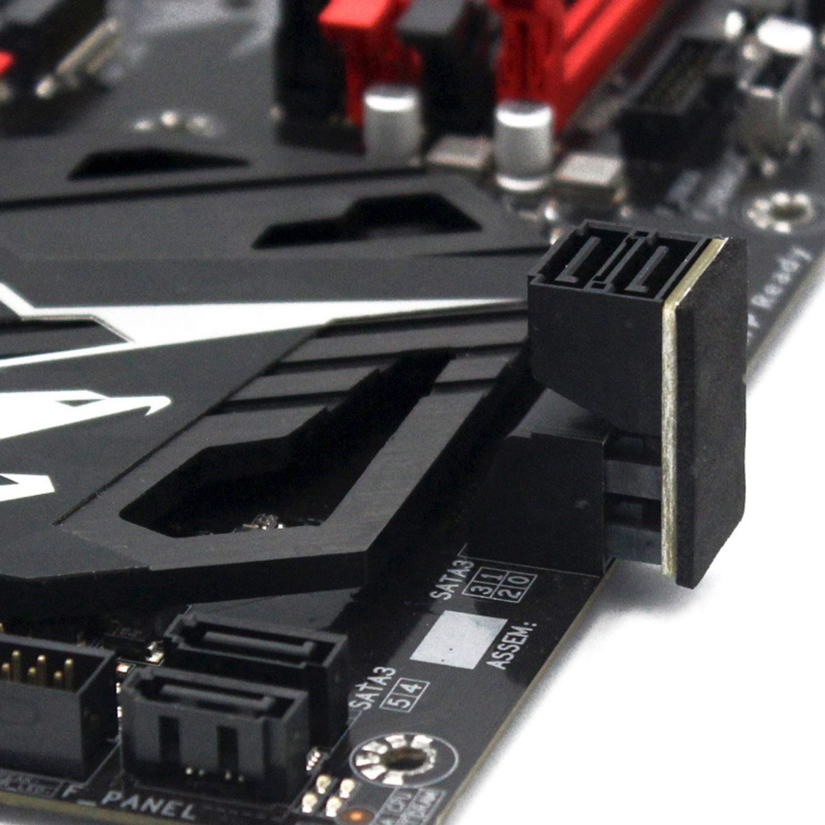 SA-051 Dual SATA 7Pin Female to 7Pin Male Vertical 90 Degree Angled Adapter Low Profile for Desktops SSD HDD Mainboard Motherboard