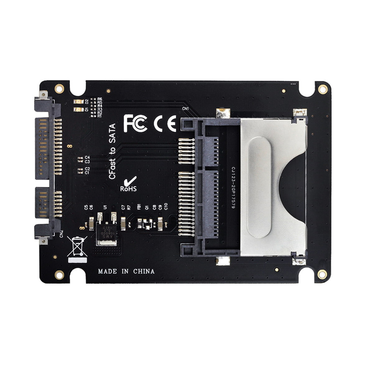 SA-168 SATA to CFast 2.0 Card Adapter 2.5 inch Case SSD HDD CFast Card Reader for PC Laptop