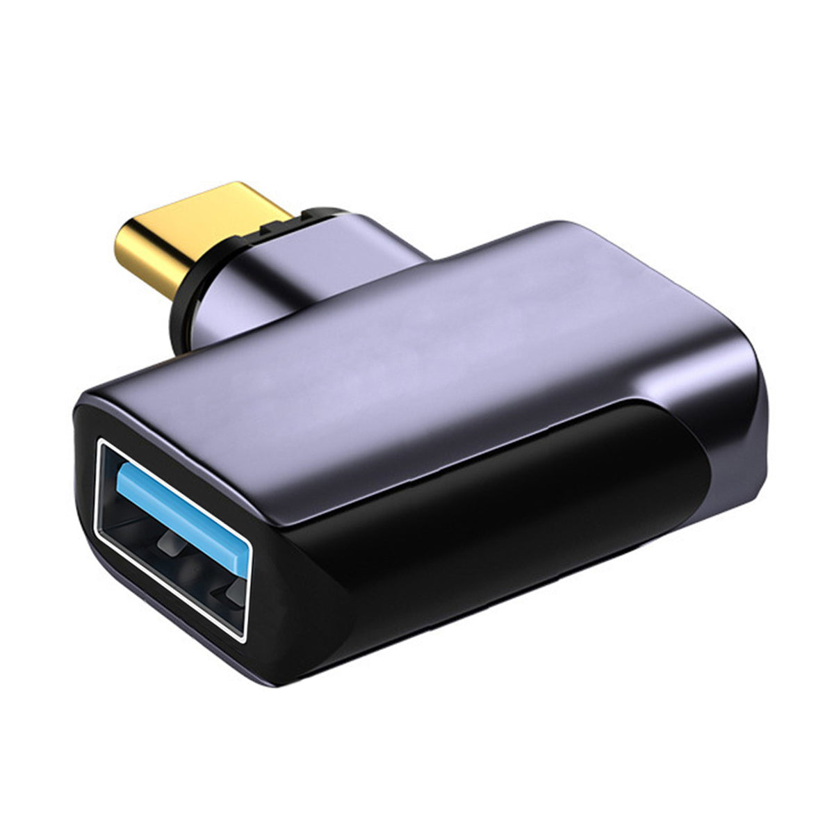 UC-028-AF Magnetic USB-C Male to USB-A Female Elbow Adapter 10Gbps Data Transfer Converter