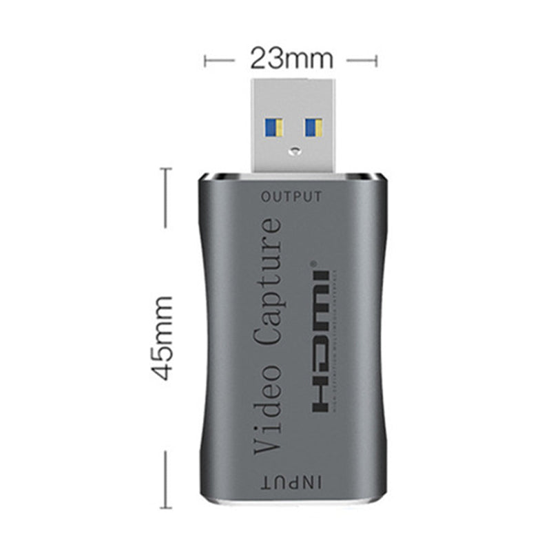 MS2109 USB 3.0 to HDMI Audio Video HD Capture Card Multi-function 1080P 6FPS Video Recorder Capture Device Compatible with Xbox One/Nintendo Switch/Digital Cameras for Game Live-stream/Recording