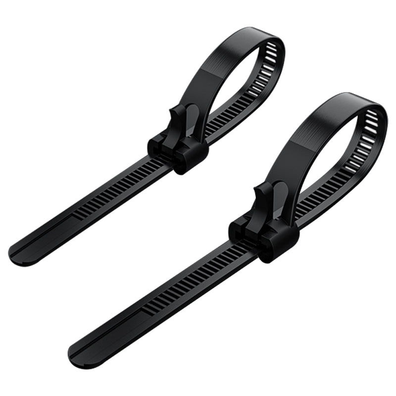 DZ325 50Pcs 150*7.5mm Self-Locking Nylon Cable Tie Fixing Ring Industrial Cable Tie Set - Black