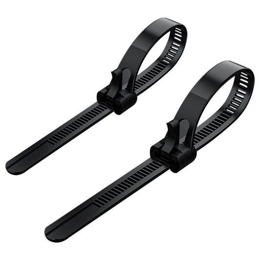 DZ325 50Pcs 150*7.5mm Self-Locking Nylon Cable Tie Fixing Ring Industrial Cable Tie Set - Black