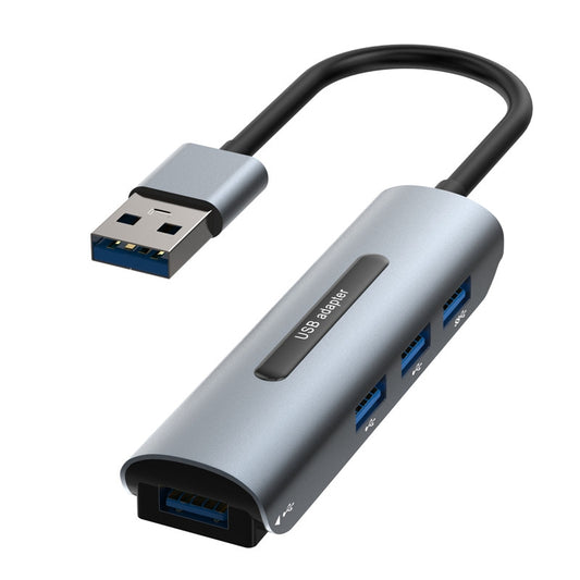 V200C 4-in-1 Aluminum Alloy USB A Hub Adapter to USB 2.0 USB 3.0 Ports for Computer PC