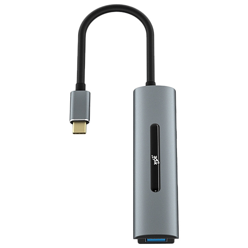 V200A 4-in-1 Aluminum Alloy Type C USB C Hub Adapter to USB 2.0 USB 3.0 Ports for Laptop PC Computer