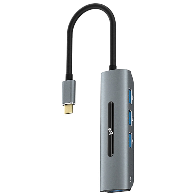 V200A 4-in-1 Aluminum Alloy Type C USB C Hub Adapter to USB 2.0 USB 3.0 Ports for Laptop PC Computer